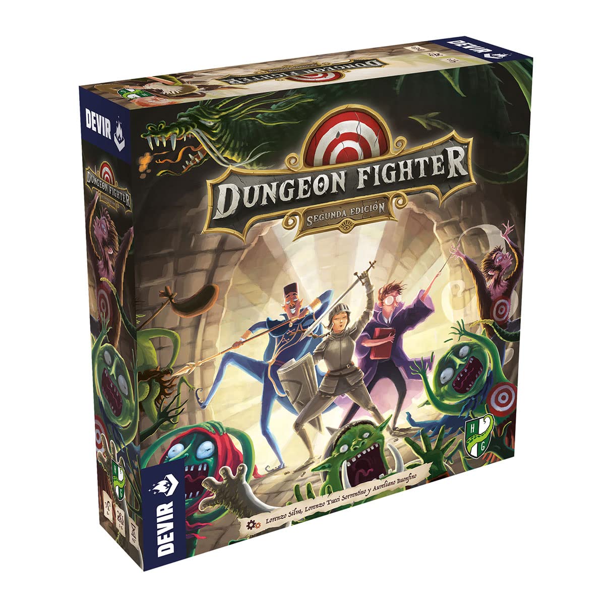 Devir - Dungeon Fighter 2° Ed: Gioco da Tavolo con Gli Amici e Divertente per 8 anni