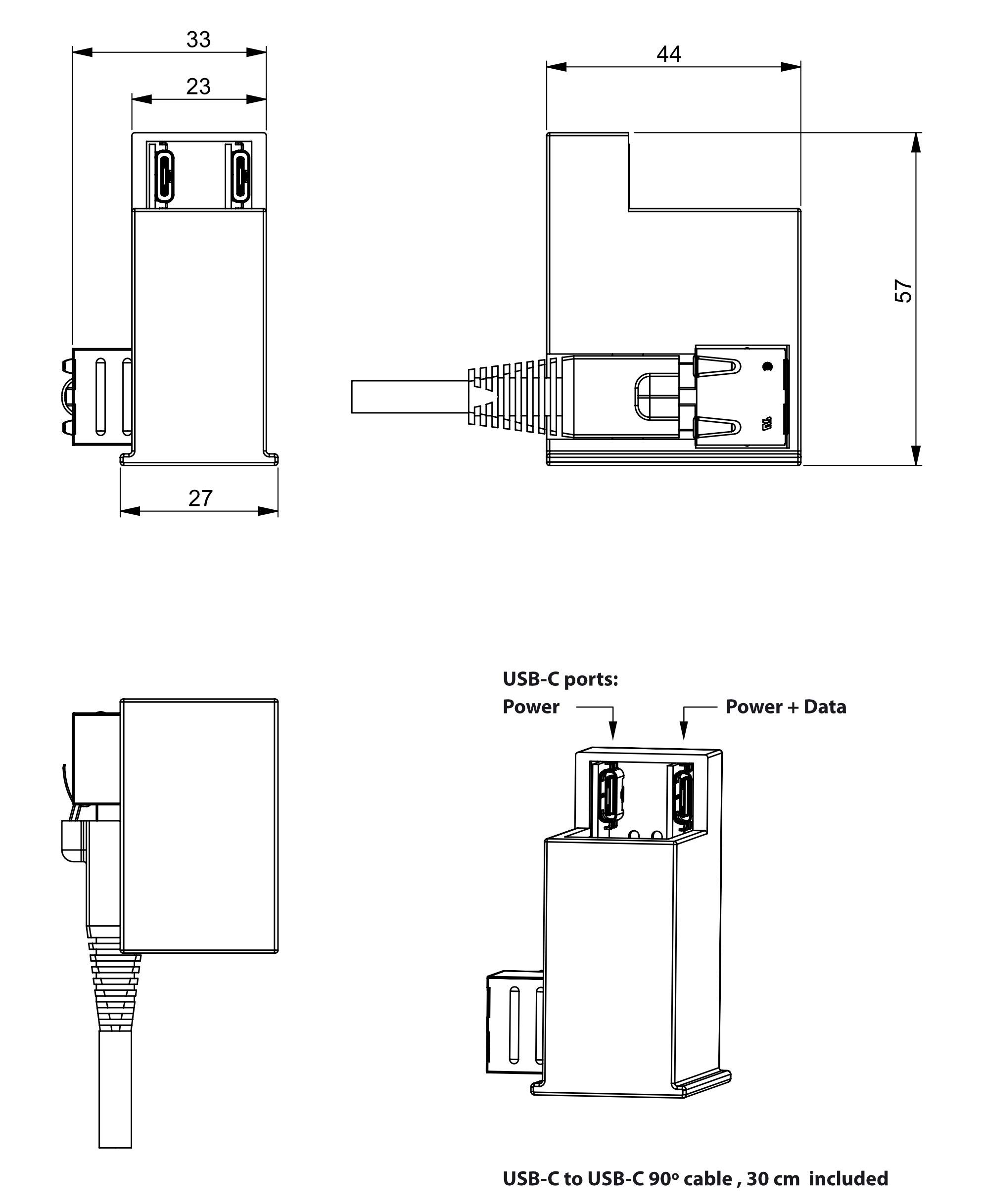 Tablet inbouwladers voor wandhouders POE en 230V inbouwladers