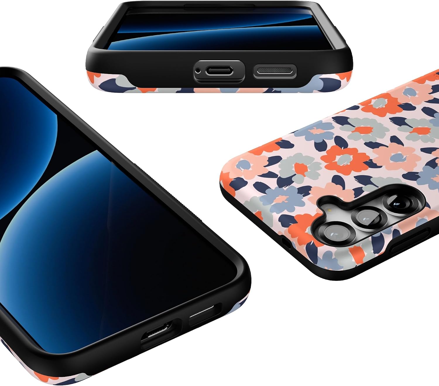 Casely Galaxy S25 Plus Case | Field of Flowers | Pastel Floral | Bold Protective Design | Compatible with MagSafe
