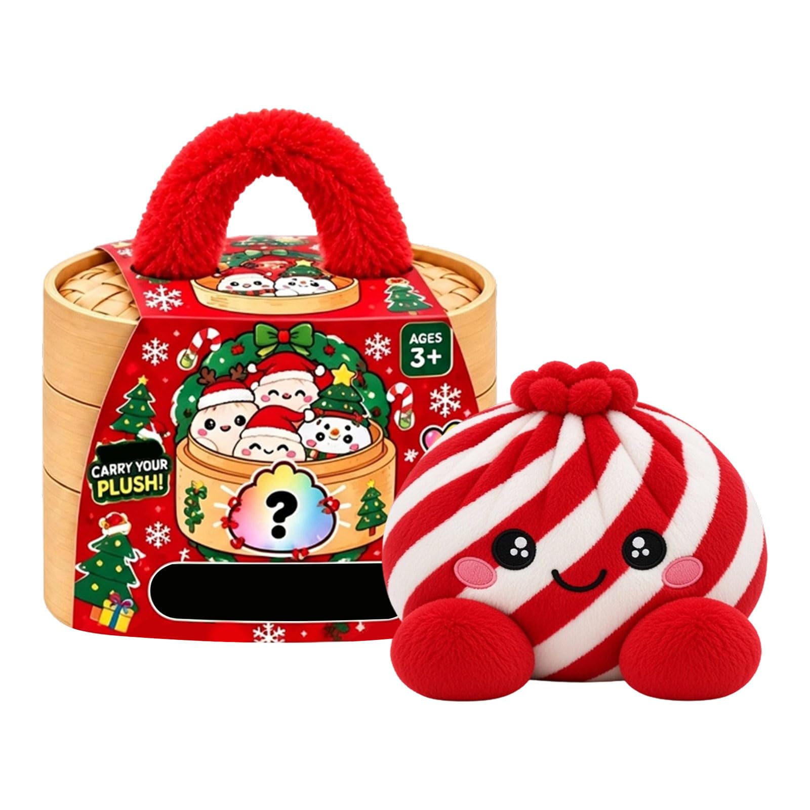 Dumpling Plush Pillow Anxiety Stress Relief for Adults 13cm