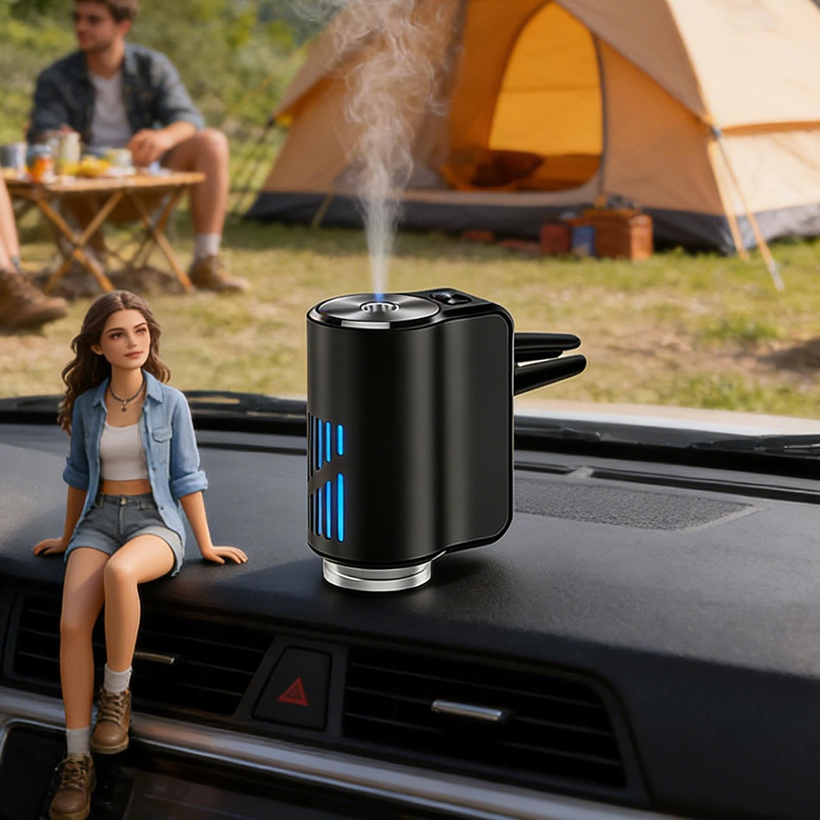 Duftspender für Autoventilator | Aromatherapie für Fahrzeuge | Duftnebel – für LKW, SUV, Limousinen, Reisen, Straße, Pendeln, lange Fahrten, Fahrten