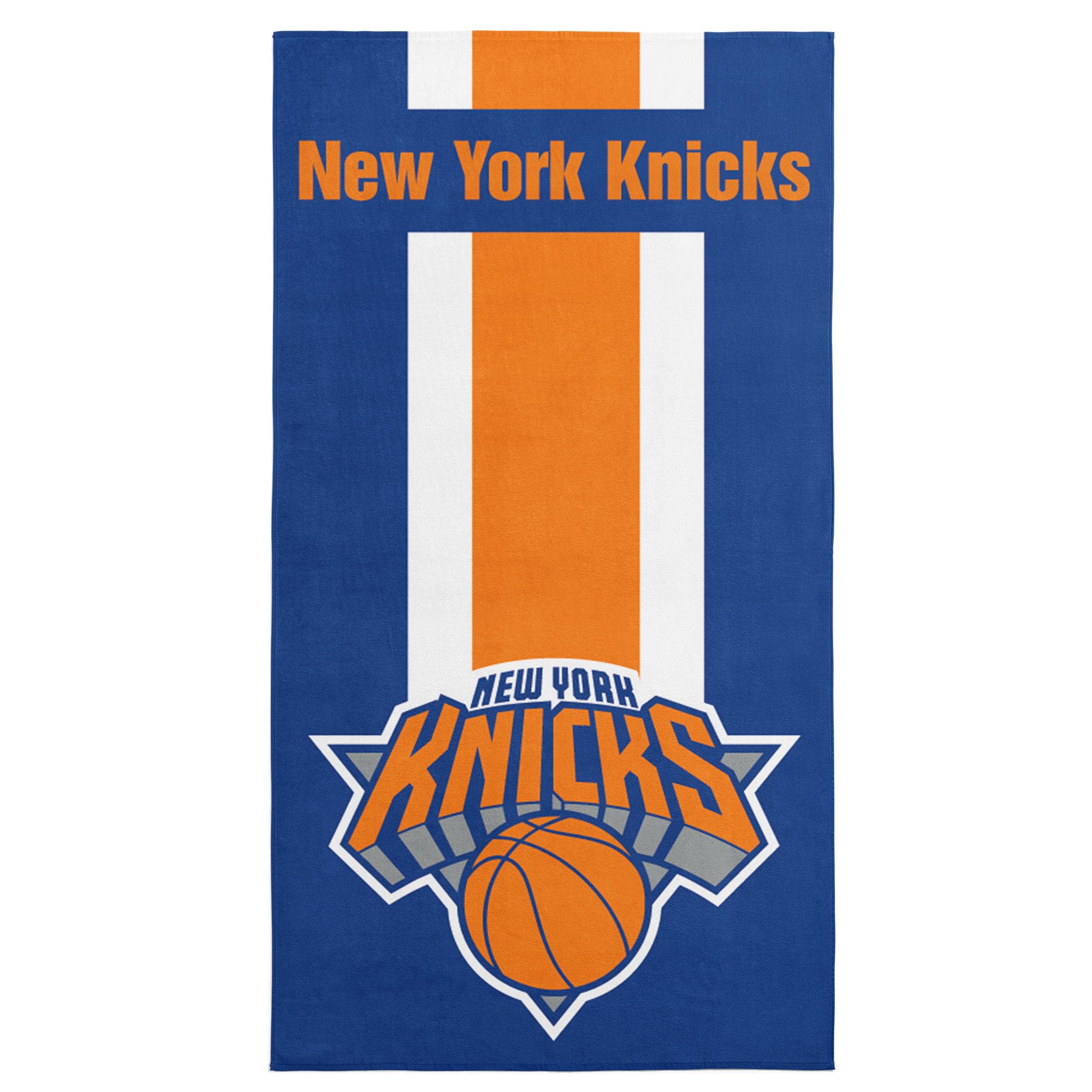 NORTHWEST NBA New York Knicks Zone Read Beach Towel, Soft & Absorbent Pool Towel, Quick Dry, 30 x 60 inches