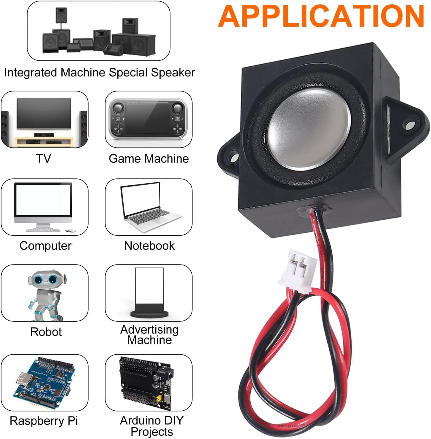 Mini Altoparlante 3W 8 Ohm Portatile a Cavità Singola per Progetti Elettronici Arduino Raspberry Pi