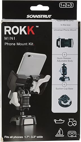 Miniatura 2 de Scanstrut RLS-509-405 ROKK Mini para teléfono con base de ventosa