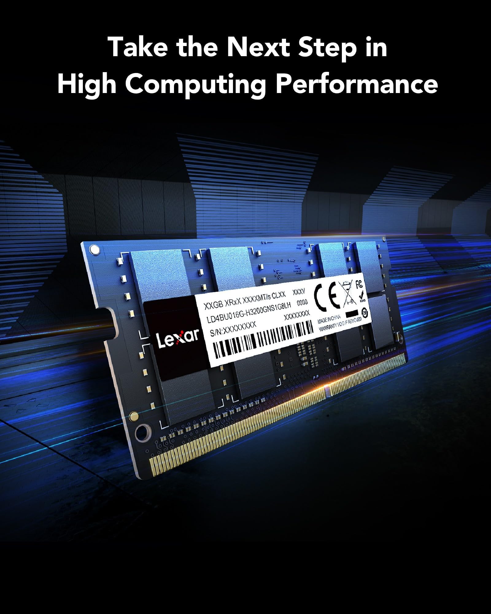 Lexar SODIMM RAM DDR4 8GB 3200 MHz, DRAM Memoria RAM SODIMM 260-Pin, modulo di memoria SO-DIMM ad alte Prestazioni, memoria per laptop/computer portatili/notebook, CL22-22-22-52, 1.2V