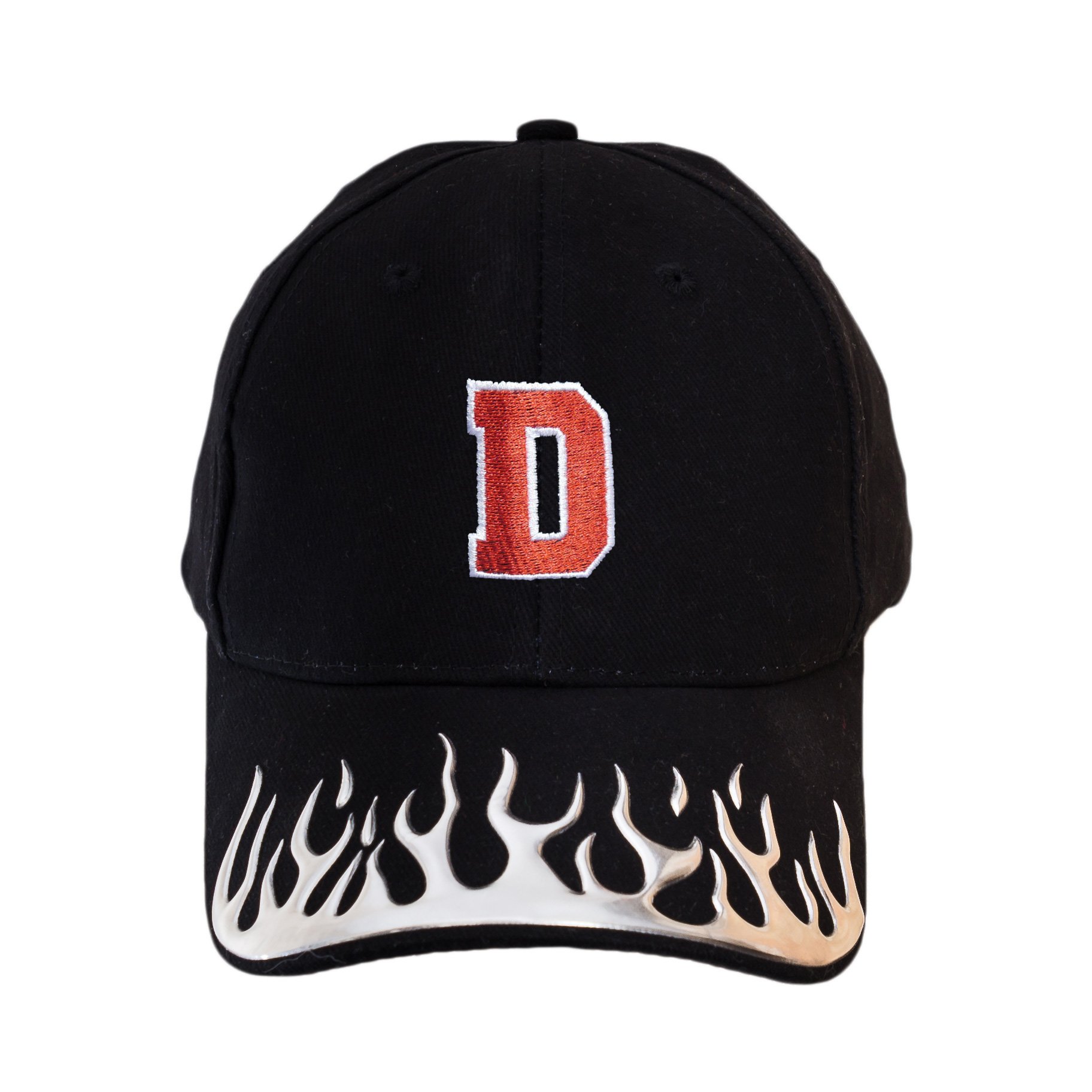 Mfaz Morefaz Ltd Men's D Mfaz Morefaz Lt Casual Baseball Cap Fire Hat Unisex Wo Sport Hats Letters A-Z Alphabet (D)