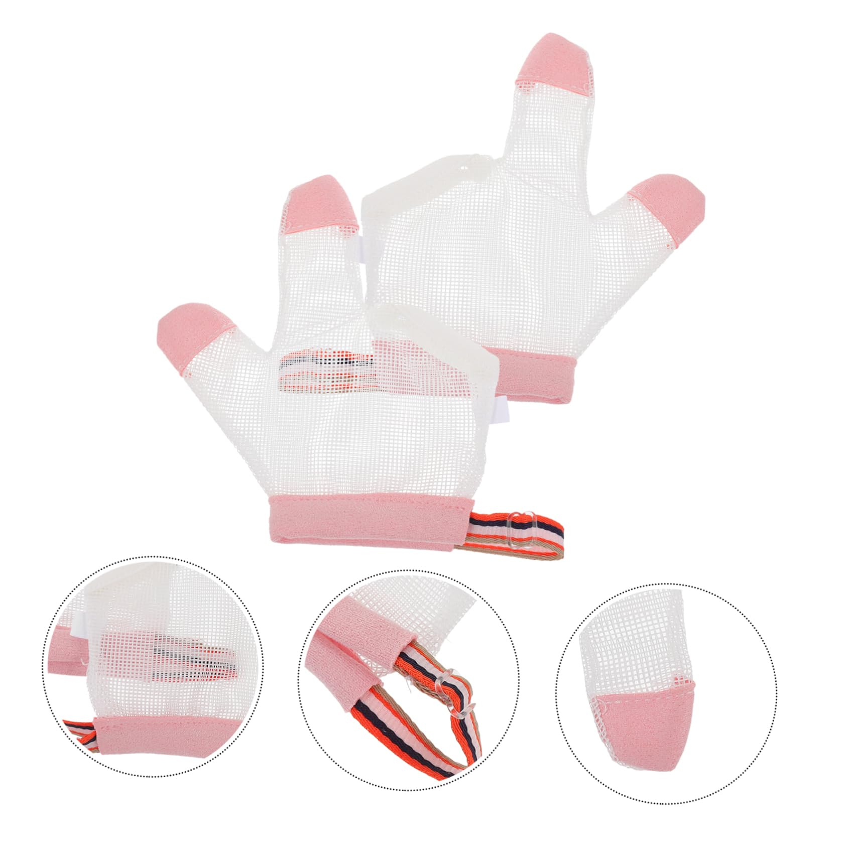 MOLUCKFU Infant Finger Sucking Stop Glove Baby Anti-Thumb Sucking Tool Breathable Material Easy to Clean for Newborns Toddlers