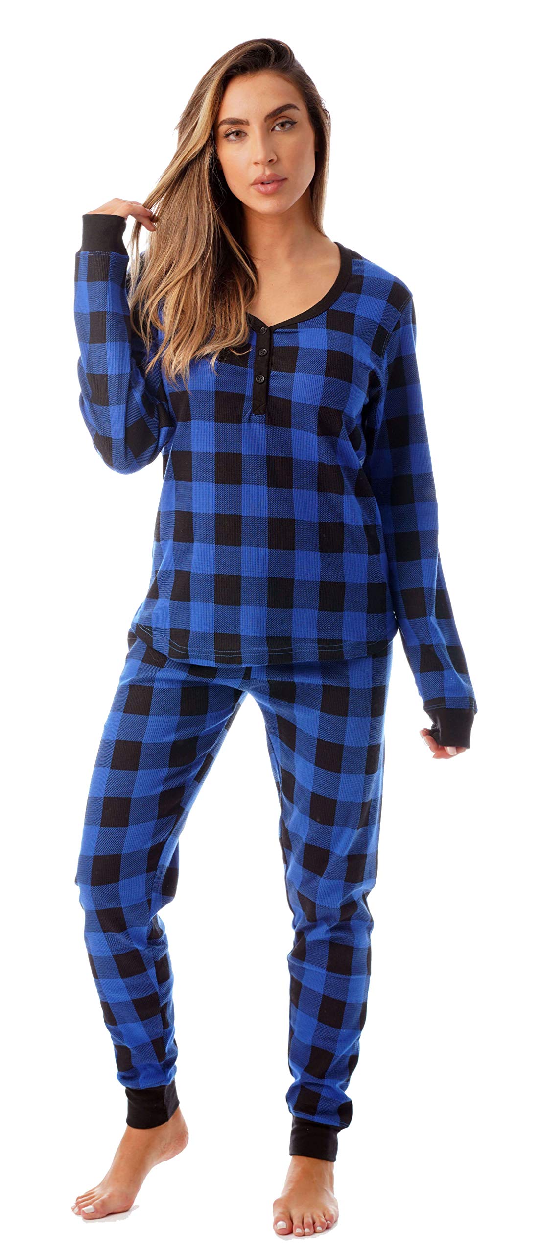 #followme Printed 2 Piece Base Layer Thermal Underwear Set for Women