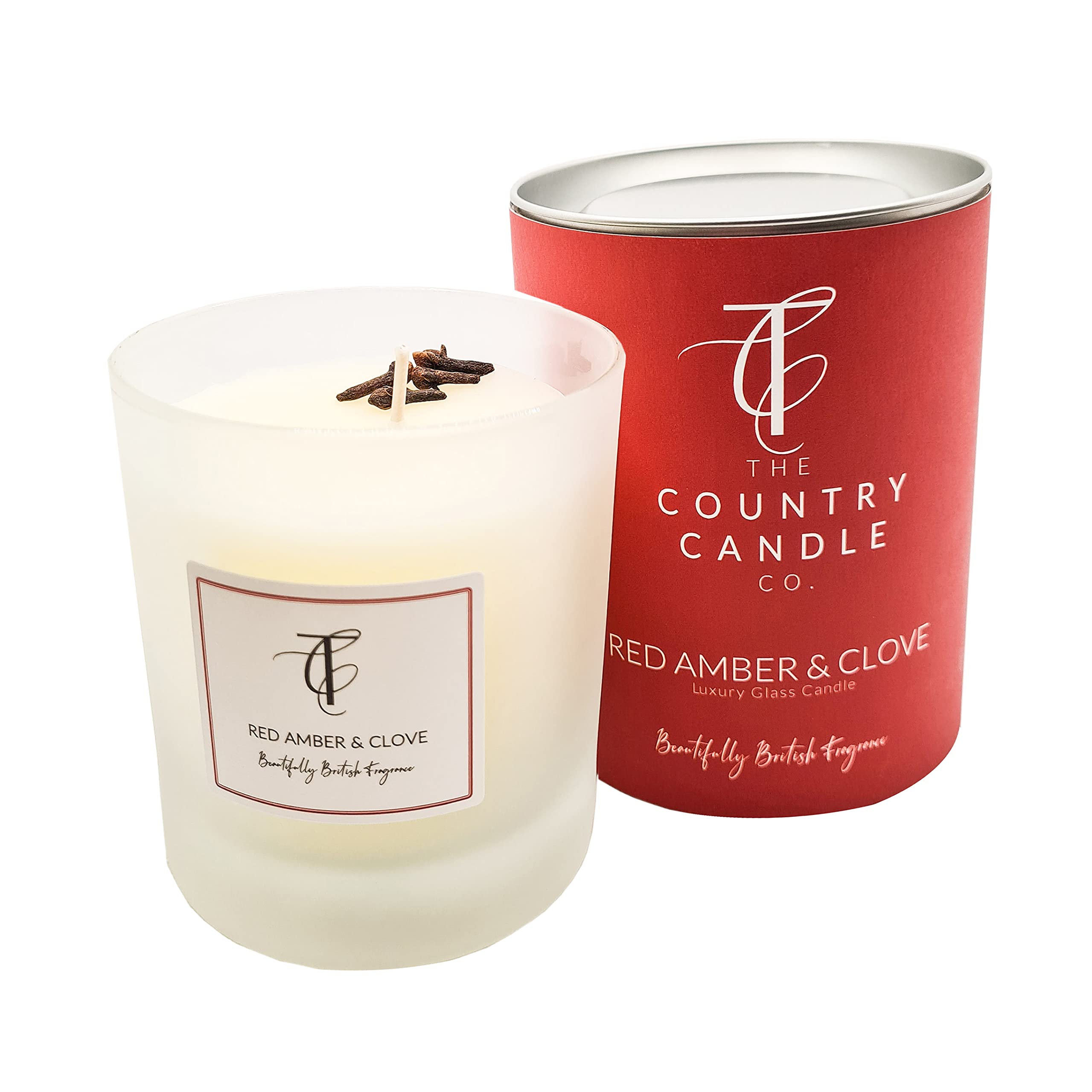 The Country Candle Co. Pastels Range Tumbler - Red Amber & Clove