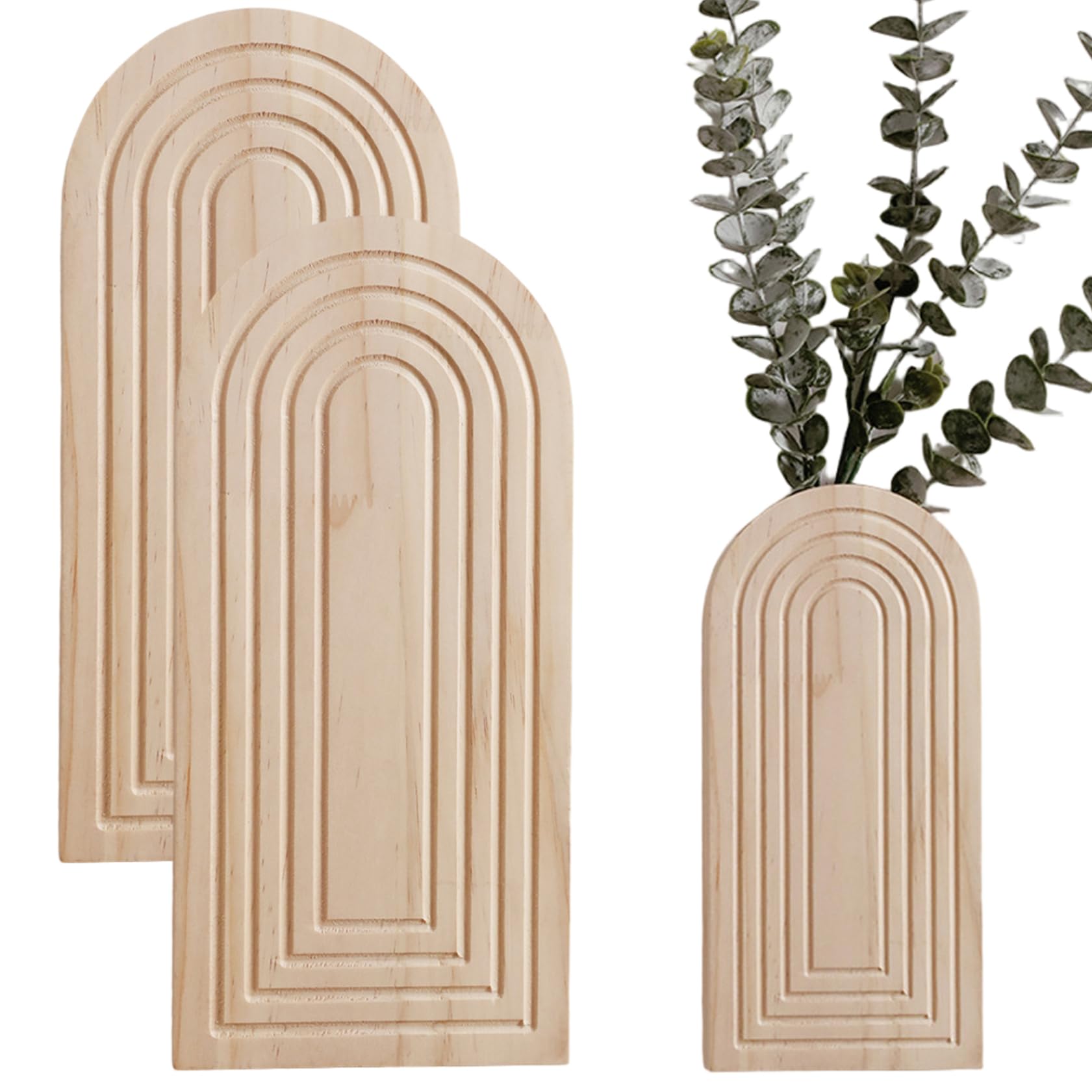 Jardinière murale en bois, lot de 2 paniers suspendus pour optimiser votre espace