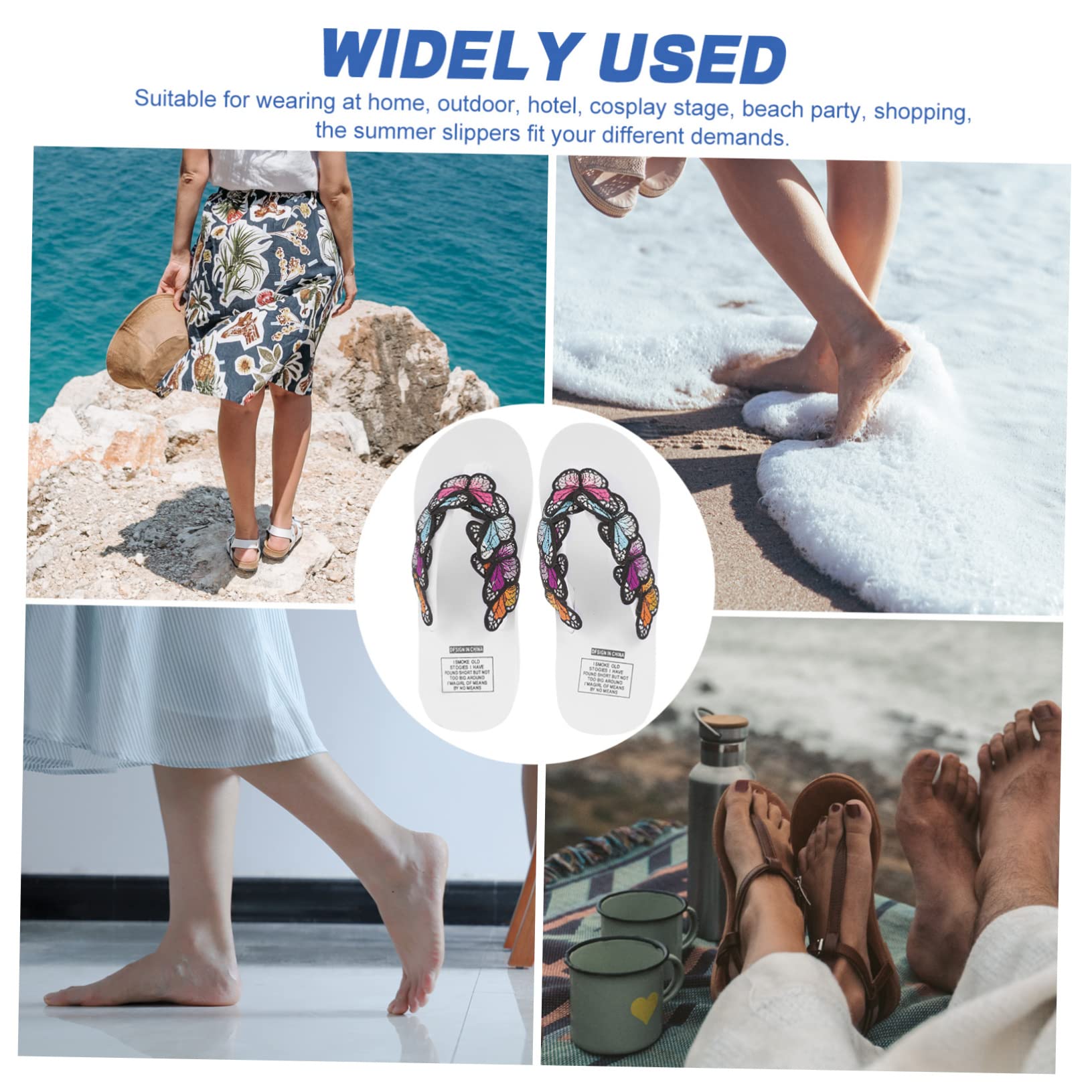 LIFKOME Infradito Fiore Fatto a Mano Sandali Con Plateau Estivi Sandali Estivi Da Donna Sandali Con Zeppa Da Donna Sandali Da Donna Protezione Ambientale Alta Eva Elastica