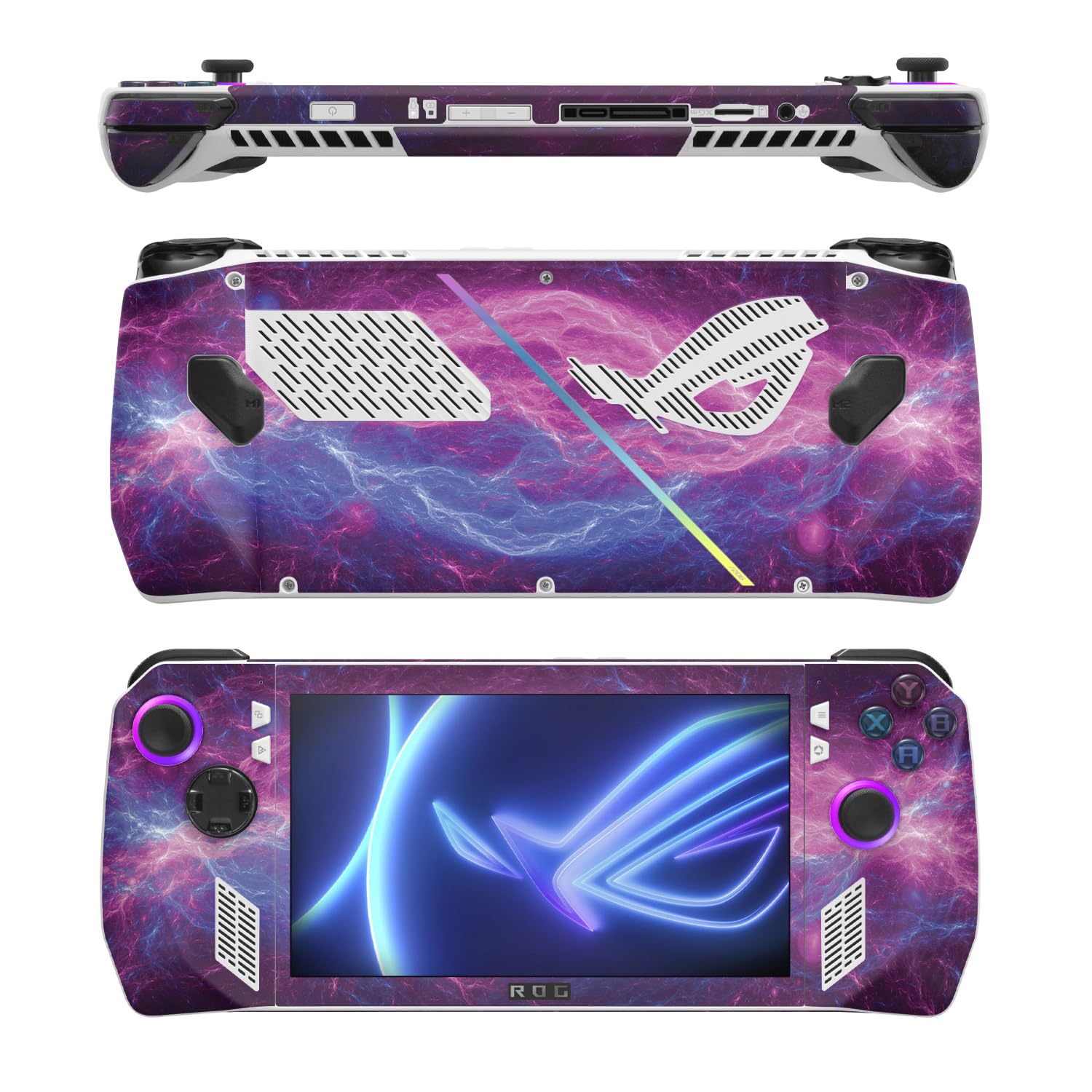 MightySkins Skin Compatible with Asus ROG Ally - Raw Energy | Protective, Durable, and Unique Vinyl Decal wrap Cover | Easy to Apply, Remove, and Change Styles