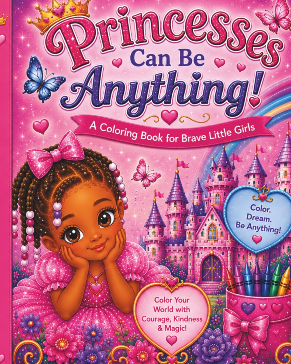Princesses Can Be Anything!: A Coloring Book for Brave Little Girls