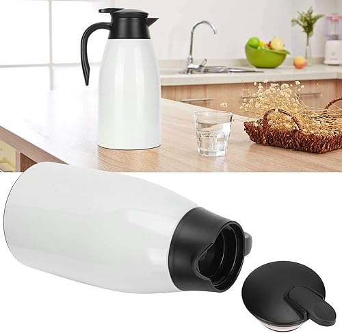 Miniatura 5 de Jarra de agua caliente aislada, interior de acero inoxidable de 2 L, jarra de café con aislamiento de agua caliente para restaurante en casa (morado)