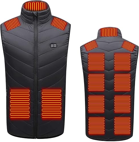 Chaleco térmico para hombre, chaleco térmico con carga USB, chaqueta térmica ligera para hombres y mujeres