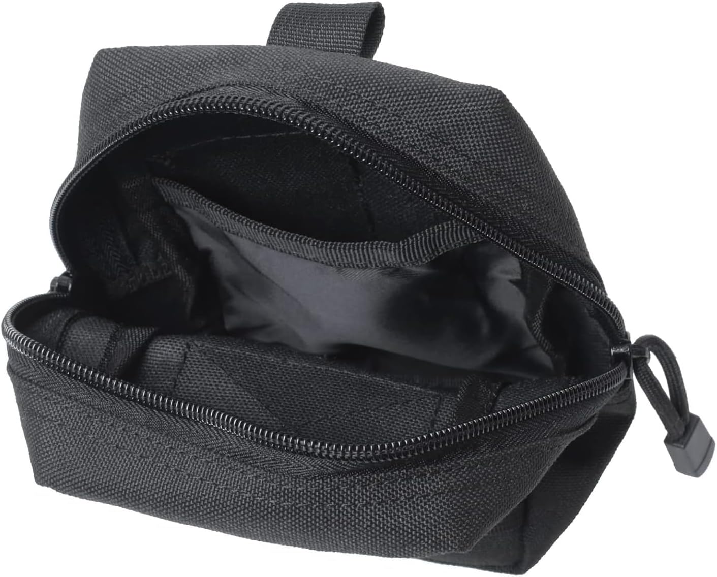 Tactical Car Seat Back Organizer Set Upgraded Tactical Molle Seatback Cover Protector Universal Fit Vehicles Truck MPV Pickup (Black with 2 Pouches)