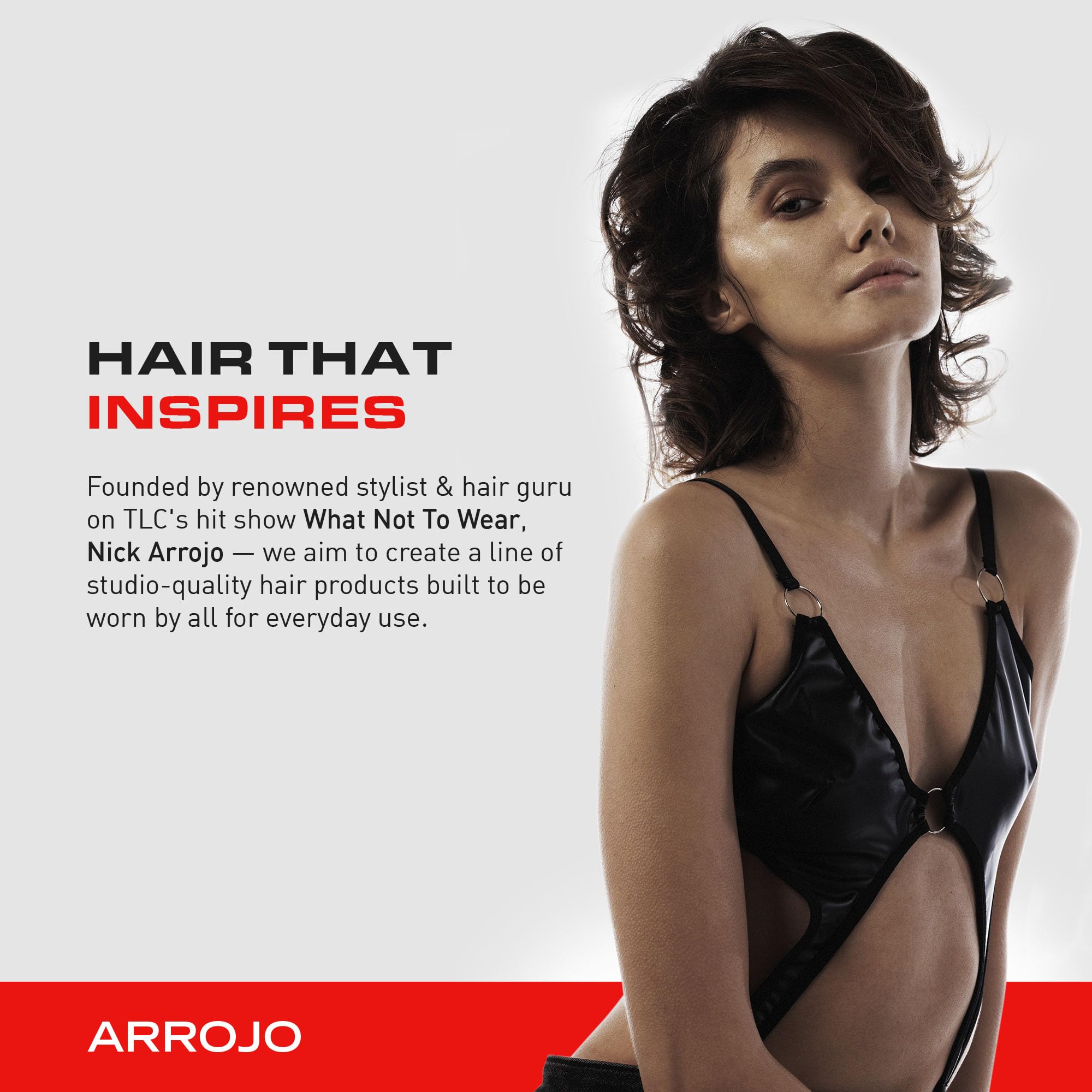 Arrojo Glint Texture & Shine Spray, 6.7oz – Sulfate & Paraben Free Lightweight Hair Spray – Frizz Control & Flexible Hold for Curly Hair with Vitamin E & Fruit Extracts