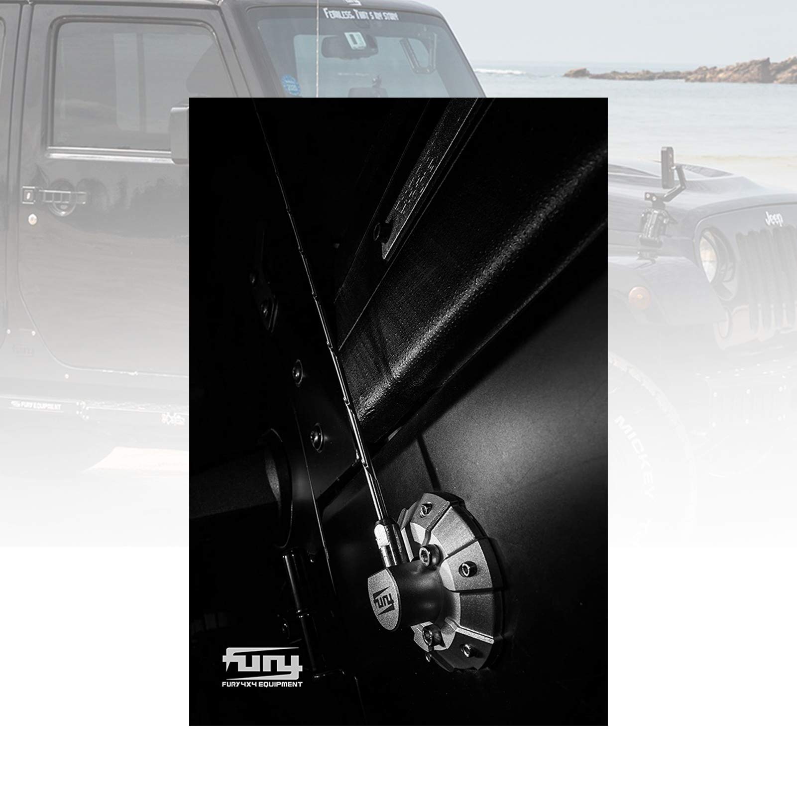 Amazon.co.jp: 【FURY】Jeep Wrangler アンテナベースカバー 