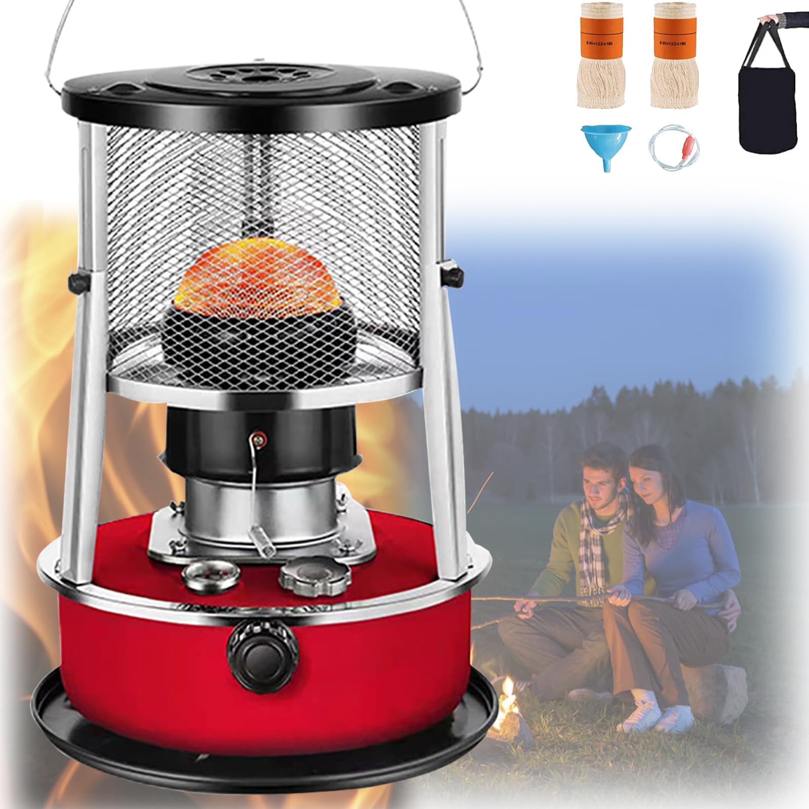 Solar Cooking Stove DZ) Dura Heat Portable Convection Kerosene