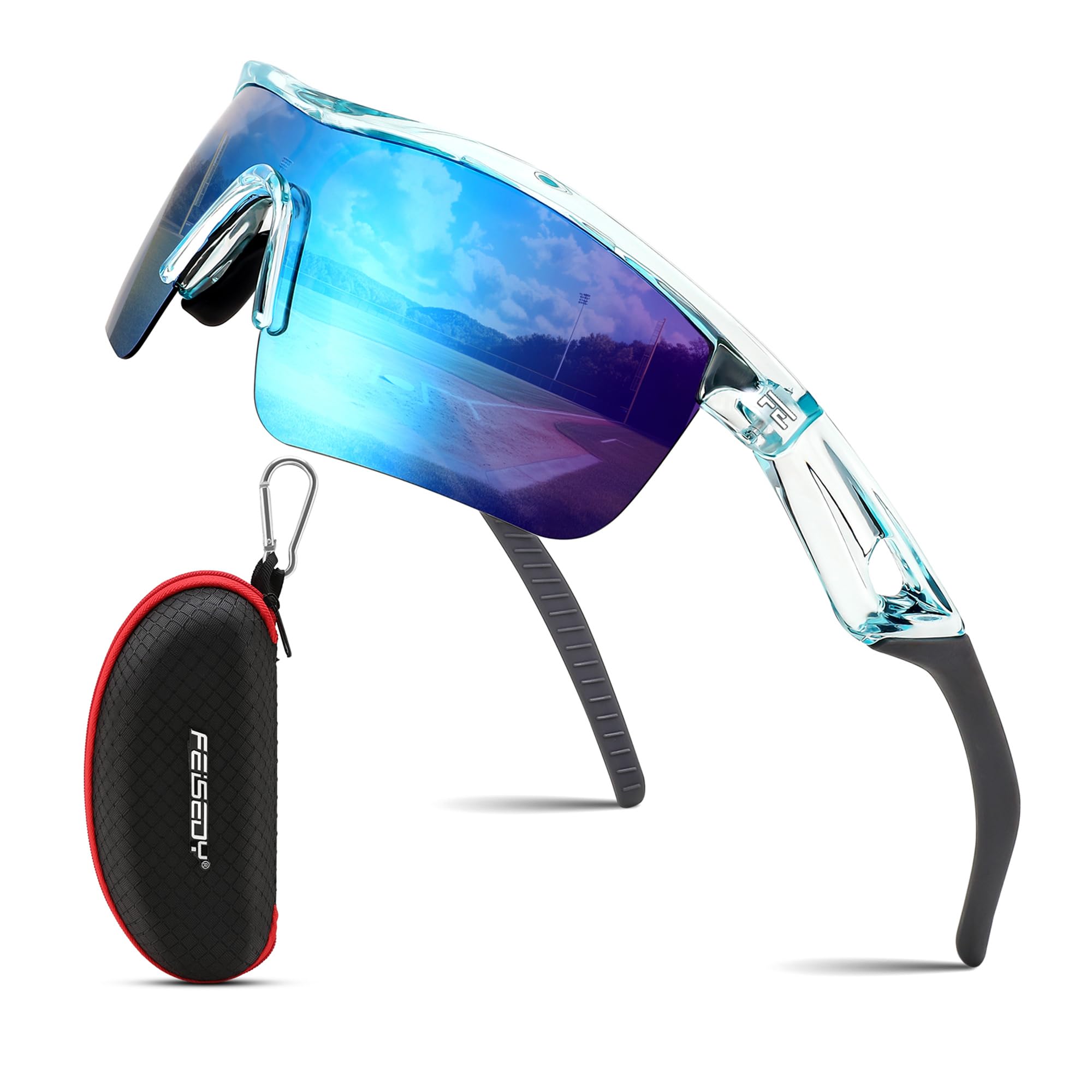 FEISEDY Kids Polarized Sports Sunglasses, TR90 UV400 Baseball Cycling