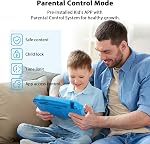 Kids Tablet - 10 Inch Android 14 Tablet for Kids, 8+64GB GMS Certified Learning Device with WiFi 6 (2.4GHz + 5GHz), A523 Octa-Core CPU, Parental Control with EVA Case, Blue
