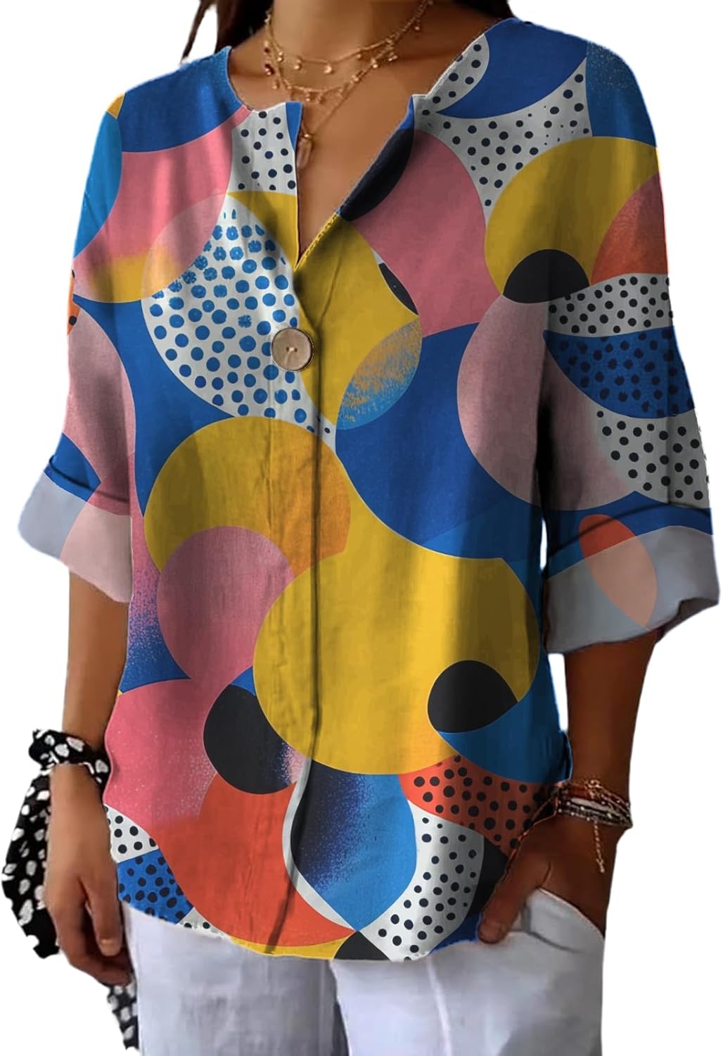 Short Sleeve V Neck Shirts for Women Stylish Floral Graphic Loose Fit Basic Comfortable Blouses