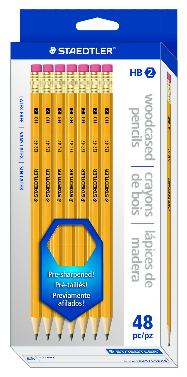 STAEDTLER Pre-sharpened No. 2 Pencils, Yellow