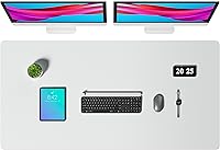 Vista 241 de Aothia Protector de escritorio de cuero, alfombrilla para ratón, alfombrilla de escritorio de oficina, secante de escritorio de cuero PU