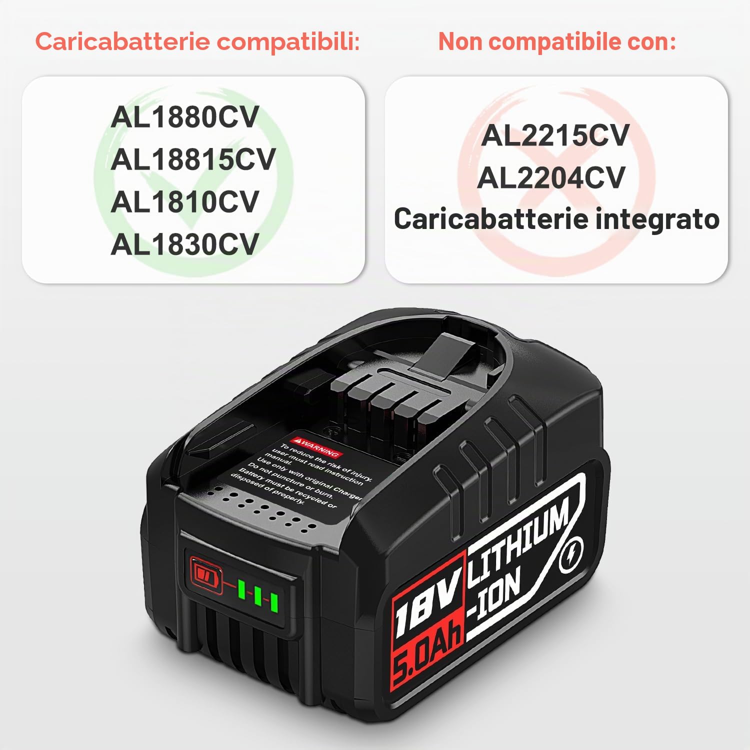 2X Batteria 18V 5.0Ah Compatibile per Bosch Casa e Giardino, Batteria 5000mAh per Gloria Compatibile con Bosch 18V PBA PSB PSR