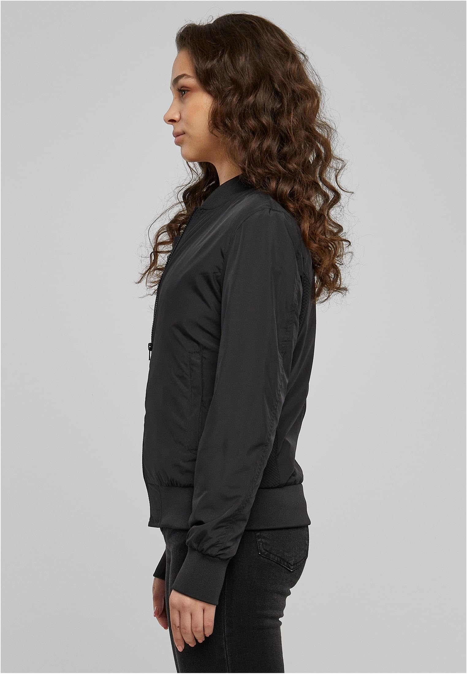 URBAN CLASSICS Chaqueta Bomber para Mujer con Bolsillos, Chaqueta Entretiempo otoño y primavera, Cazadora Acolchada de Corte Old School