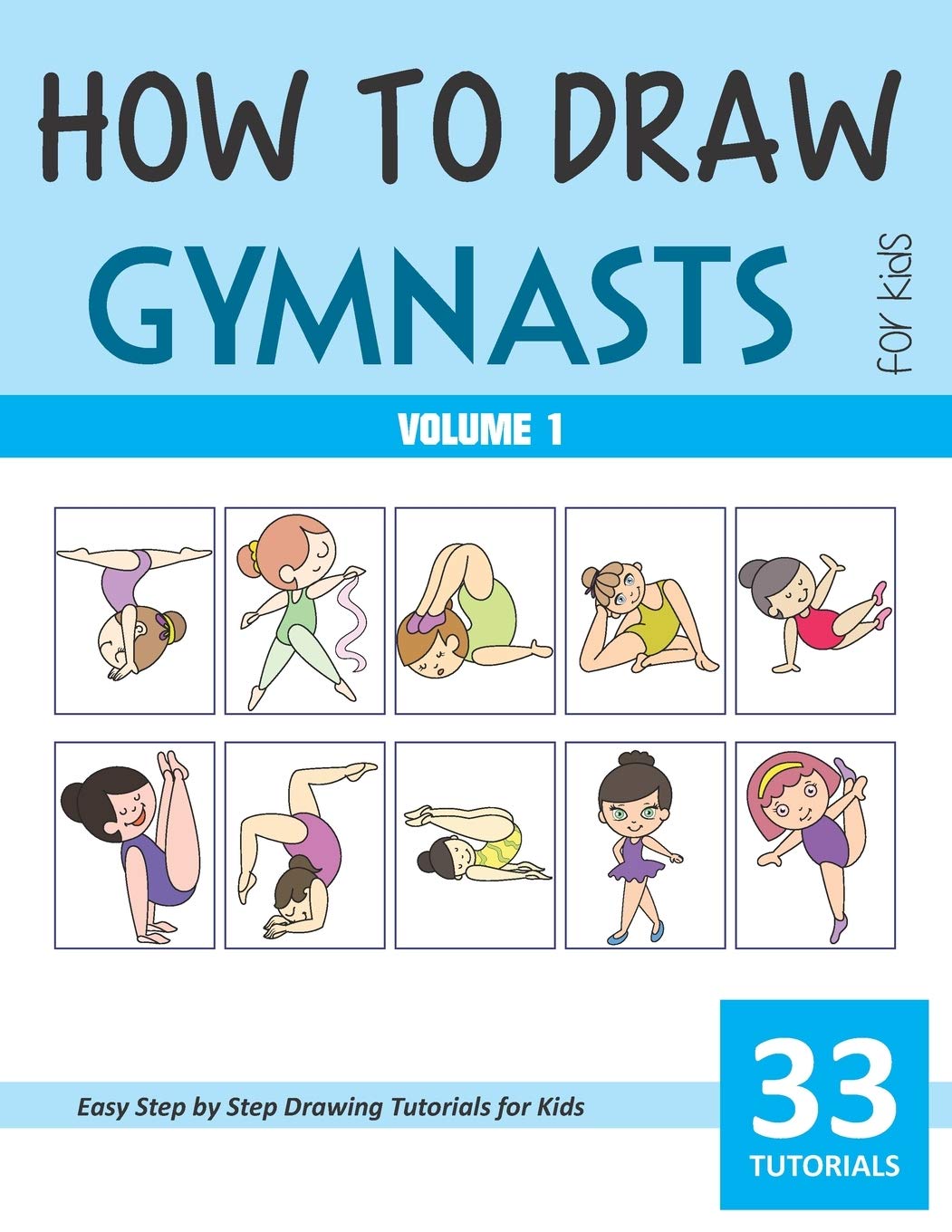 How to Draw Gymnasts for Kids - Volume 1