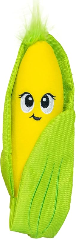 by Nina Ottosson Hide N' Find Interactive Plush Dog Puzzle, Durable Dog Toy, Plush Enrichment Toys, Corn, Multicolored