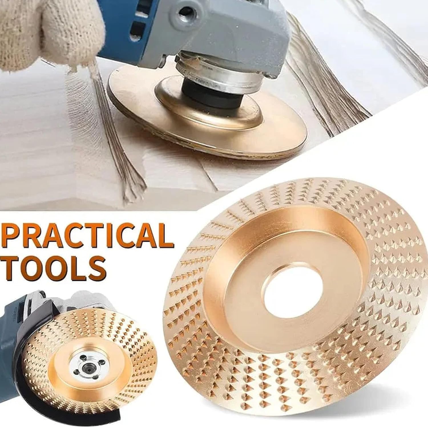 Jeu De Disques à Tronçonner en Carbure De Tungstène pour Meuleuses Dangle - Disques Robustes pour Le Travail du Bois (Sculpture Et Polissage) pour Meuleuses De 4 3PCS Flat Surface