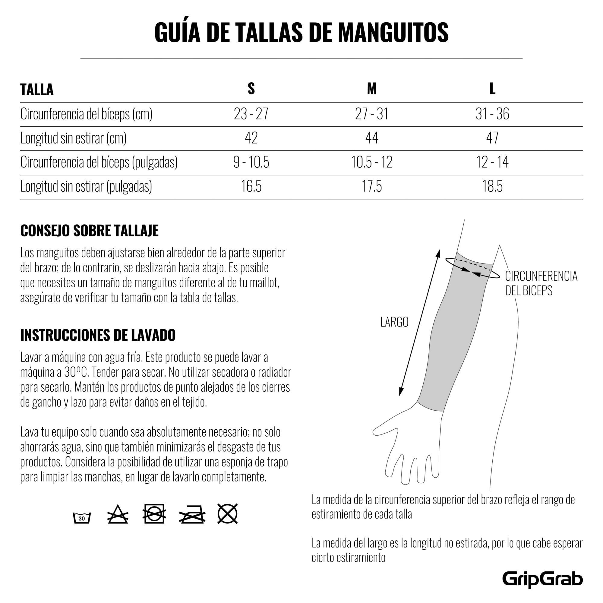 GripGrab Manguitos Ciclismo UPF 50+ Protección Solar Antideslizantes Ligeros Transpirables