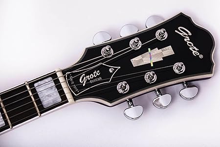GROTE 335 style Jazz Electric Guitar with Bigsby Semi-Hollow Body (Purle)