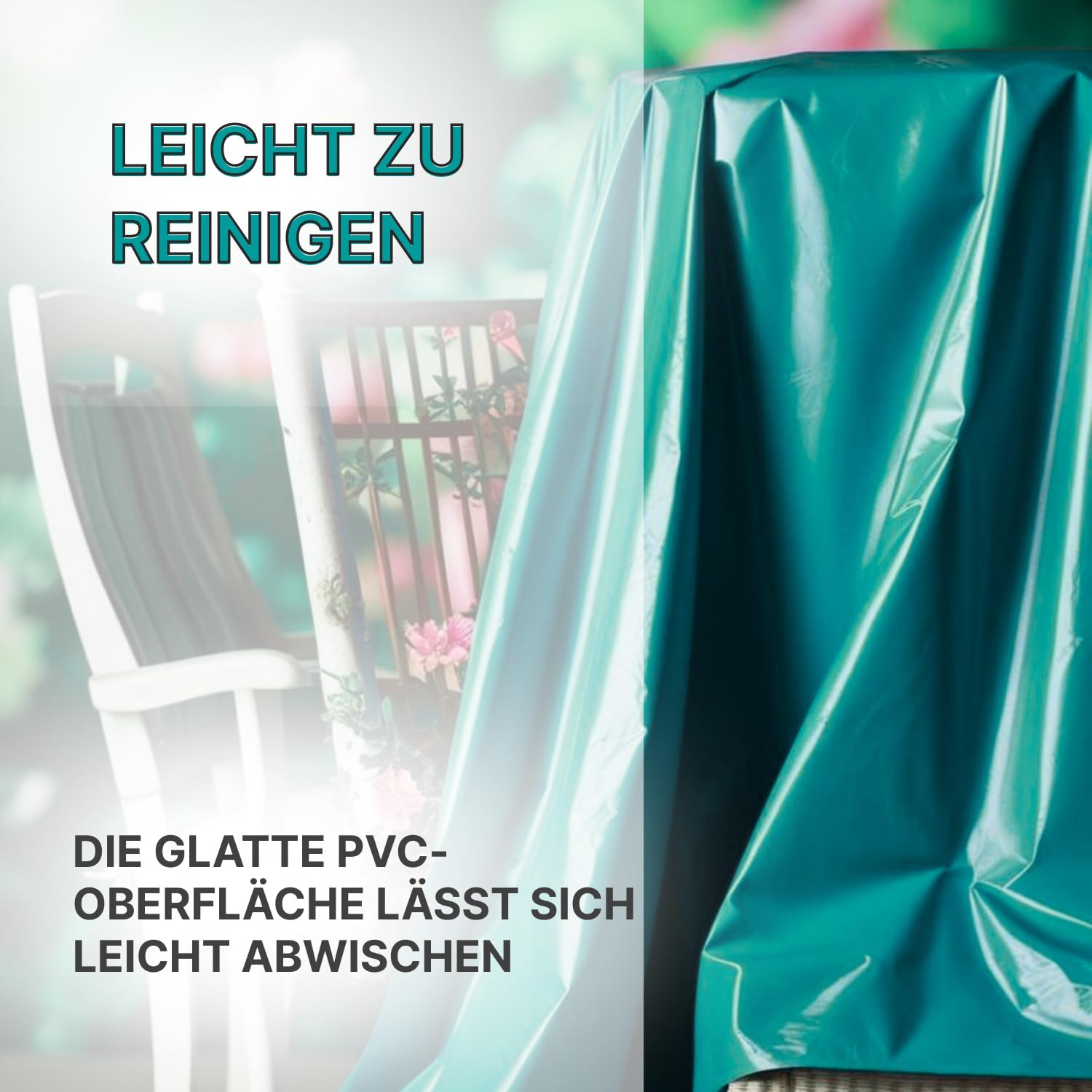 Abdeckplane 650g/m² PVC Plane 5 x 5 m grün – wasserdichte Gewebeplane mit Ösen, UV-stabil, reißfest & wetterfest – Profi Schutzplane für Gartenmöbel, Auto, Holz & BAU