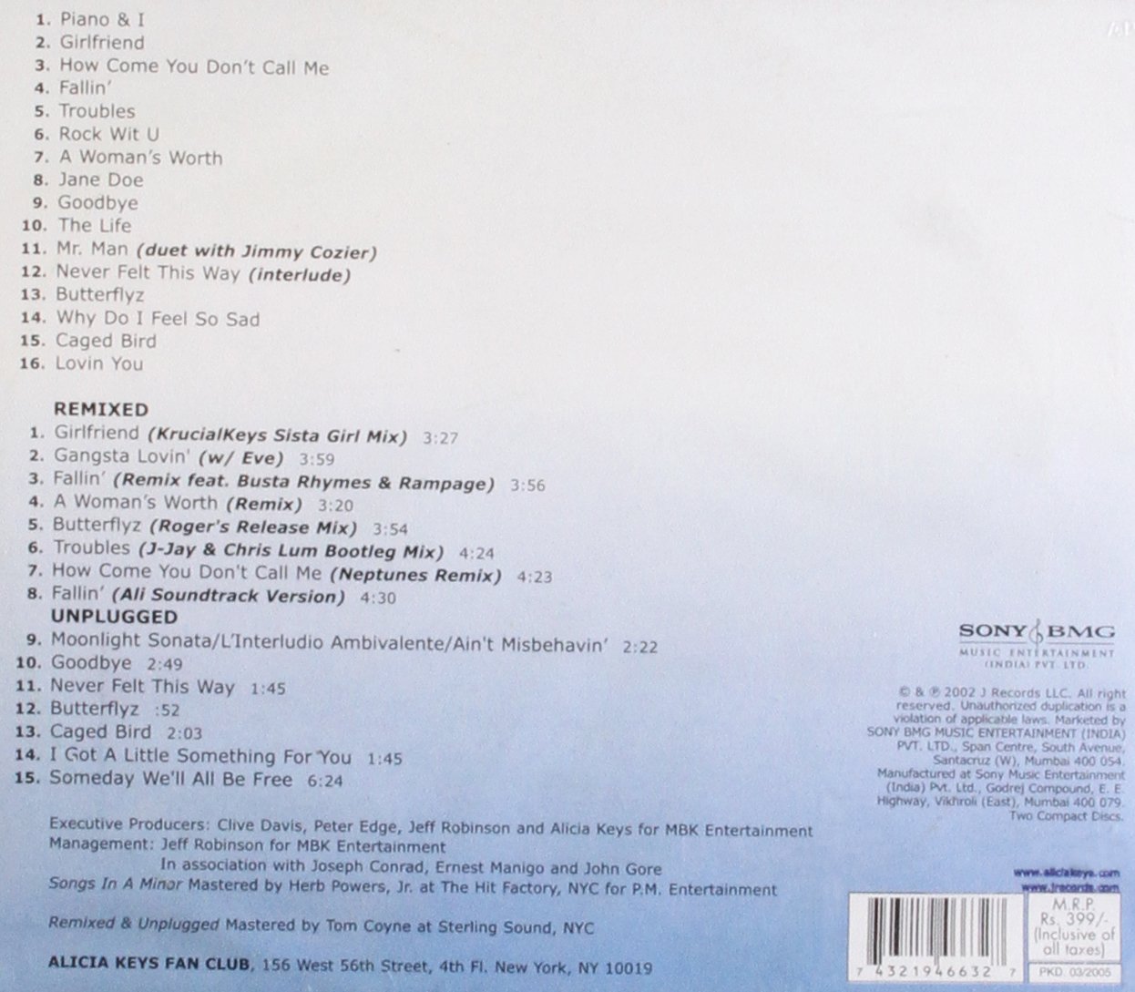 Songs in a Minor