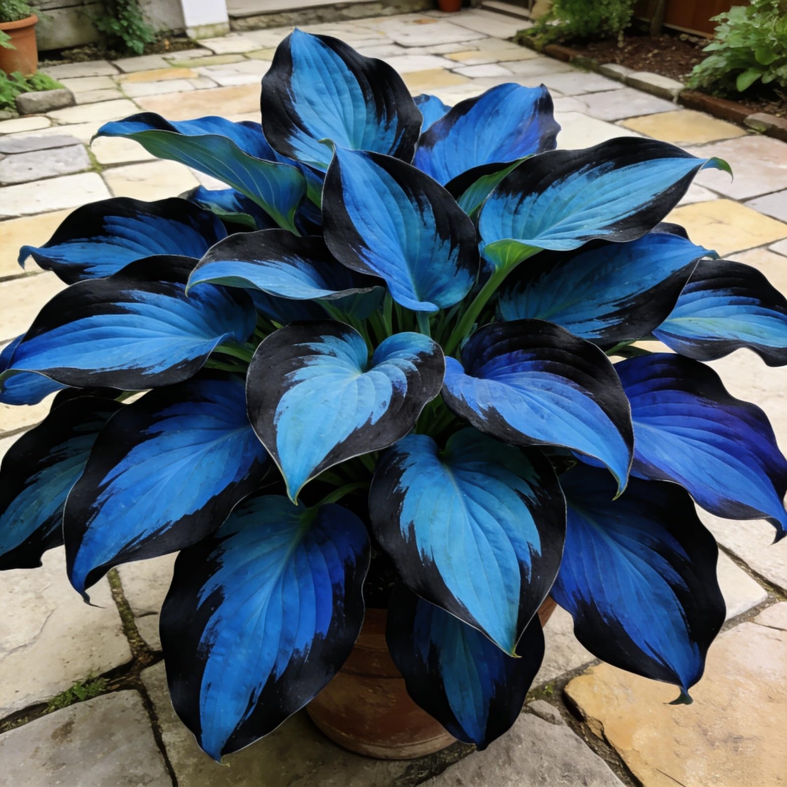 Seltene Hosta Einfach zu Pflegen/Hervorragende Funkien-Rhizom,Überraschend wachsend,Winterhart Mehrjährig,Geeignet für Frühling und Herbst-8Rhizome-C