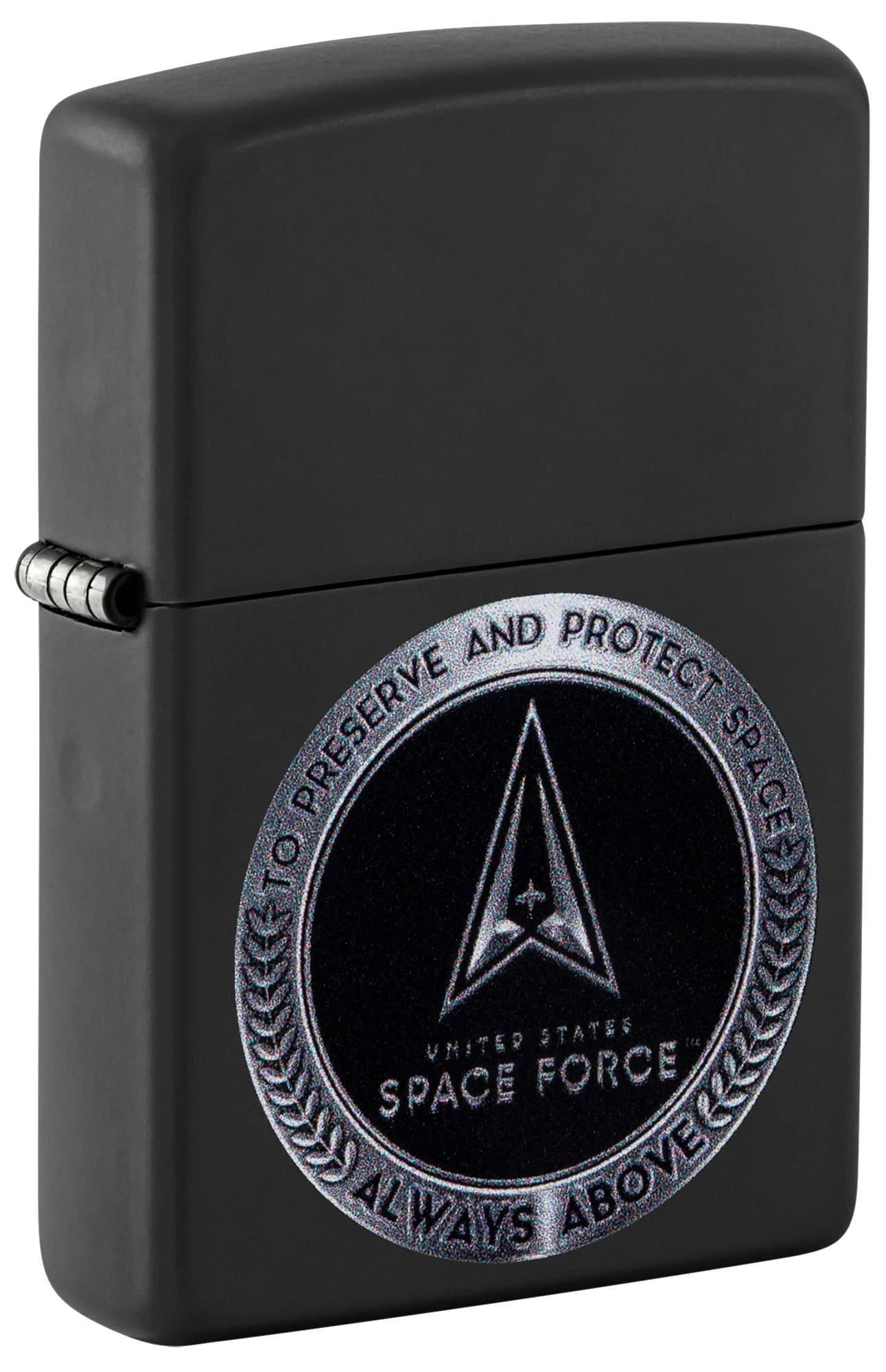 Zippo U.S. Space Force Design Black Matte Pocket Lighter