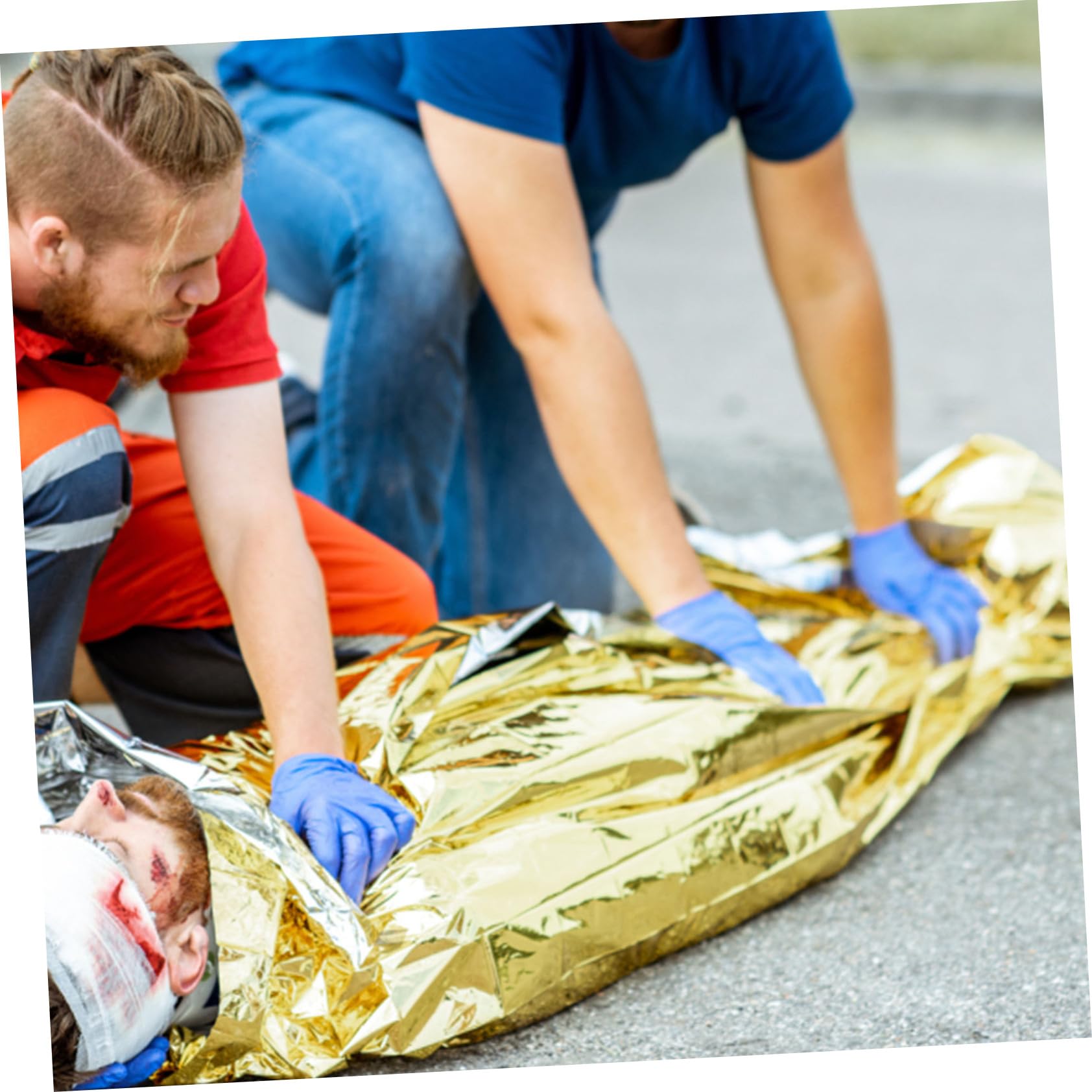 BESPORTBLE Coperta Da Campeggio Antivento Compatta E Leggera Coperta Di Emergenza Per Escursionismo E Ciclismo