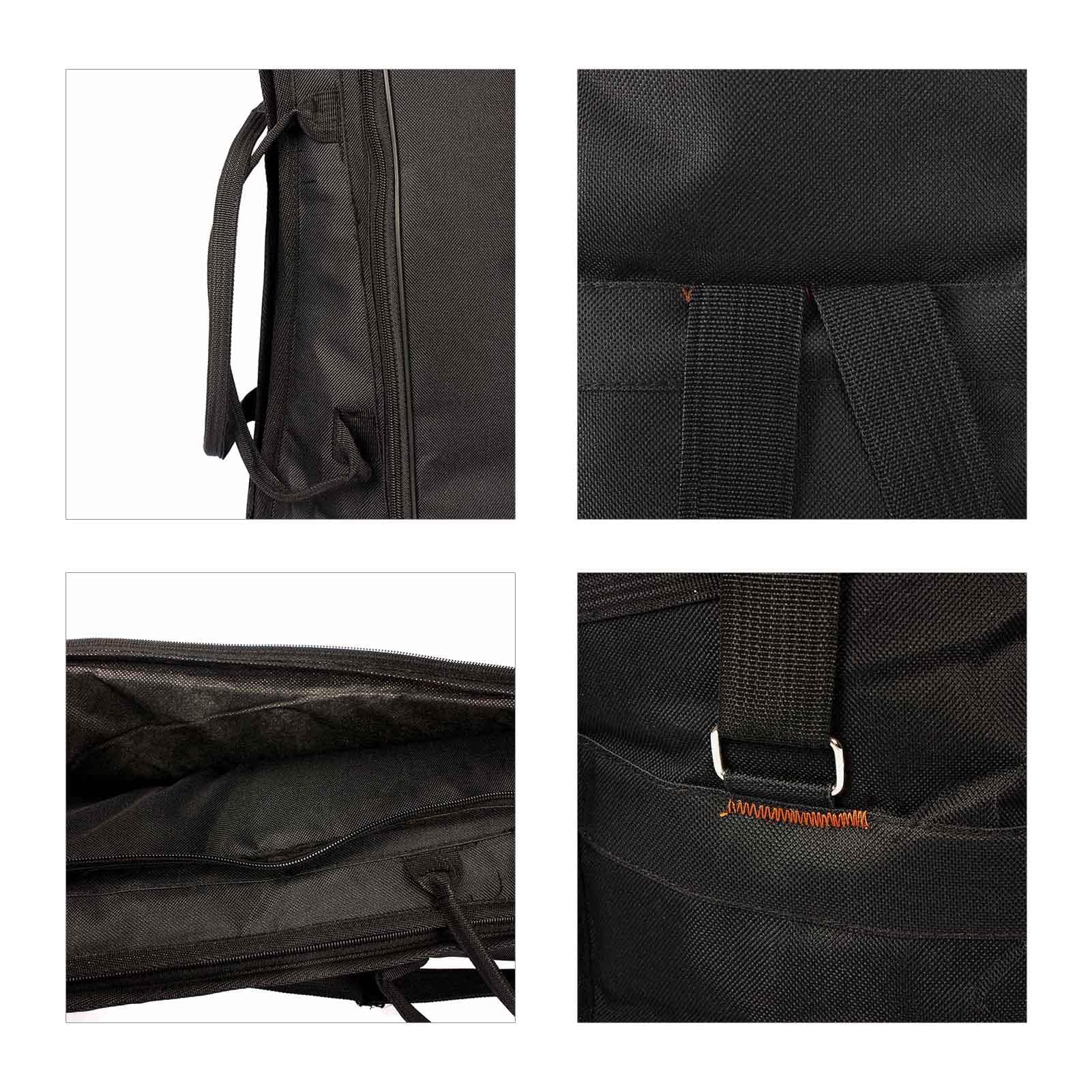 Ejoyous Zaino per Trombone Impermeabile 600D in Tessuto Oxford con Spallacci Regolabili, Imbottito in Cotone da 5 Mm, per Trombone Contralto/tenore, Accessori Inclusi (BLACK)