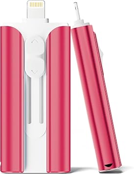 MFi Certified Flash Drive 256GB for iPhone Thumb Drive, USB Memory Stick iPhone Flash Drive Photo Stick for Photos, High Speed External Storage Jump Drive for iPhone/iPad/Android/PCBrilliant Red