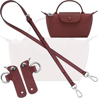 Çanta Deri Kayış Değiştirme Ayarlanabilir Crossbody Omuz Askıları Kılıfı, bordo, W0.47in