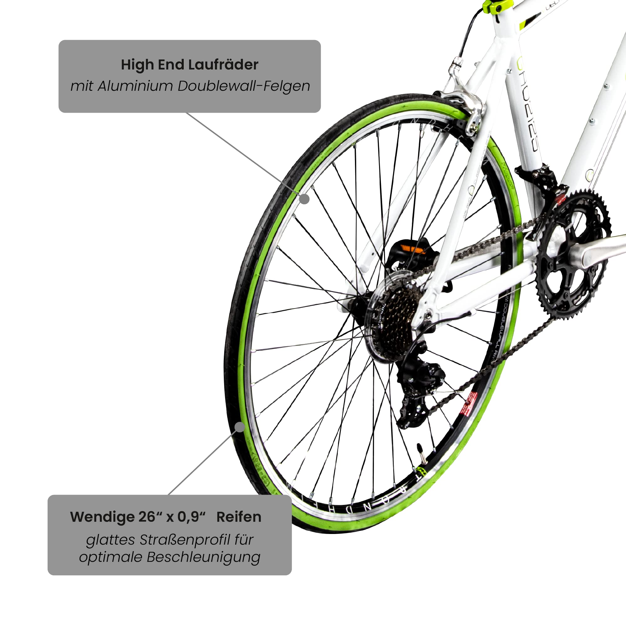 Galano Rennrad 26 Zoll Jugendrad Vuelta STI Jugendfahrrad 14 Gänge Fahrrad