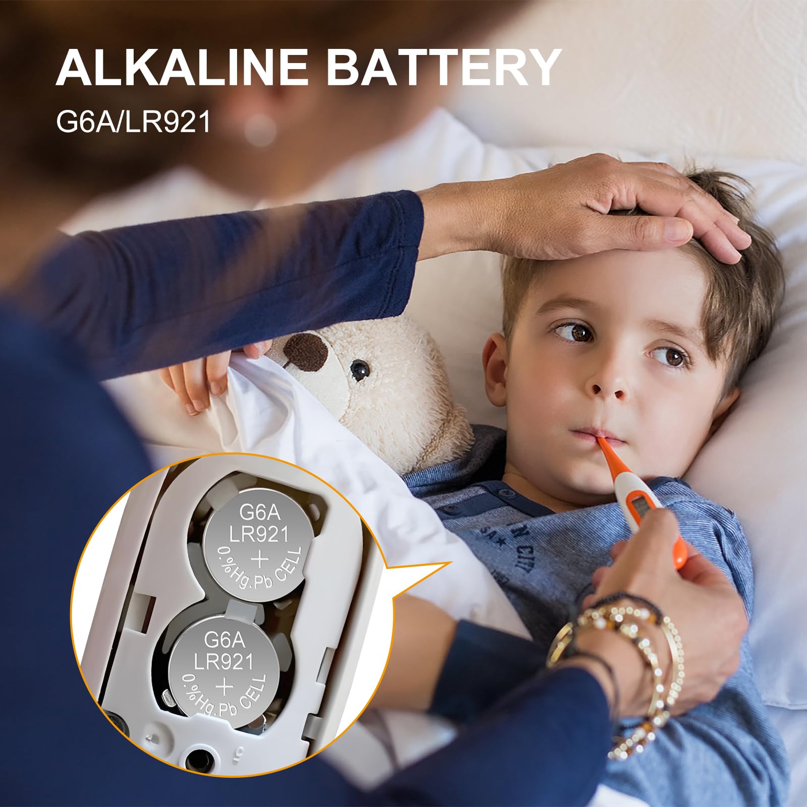Pilas de botón AG6 de 1,5 V (15 unidades) LR921 371 370 sr920 equivalente a potencia de larga duración para relojes, calculadoras, juguetes, dispositivos médicos, diseño a prueba de fugas