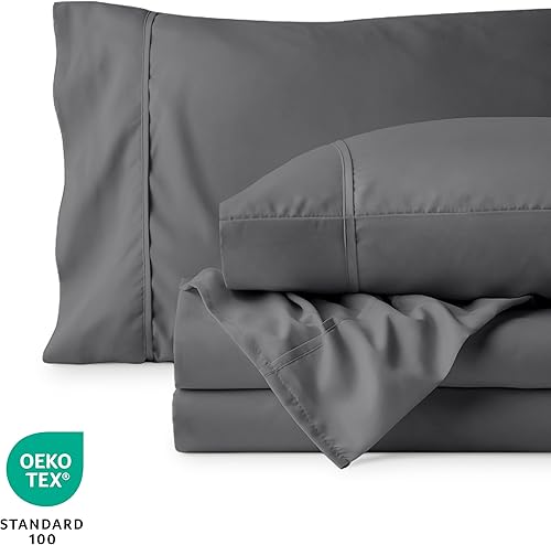 Miniatura 7 de Bare Home Juego de Sábanas Queen - Bolsillos Profundos de 22" - Microfibra Ultra-Suave de Lujo 1800 Sábanas de Cama Queen - Doble Cepillado - Ajuste