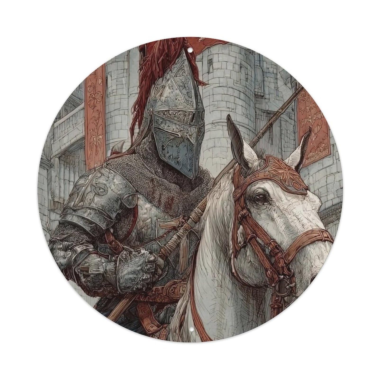 Crusades of The Knights Templar Medieval Poster Metal Tin Sign