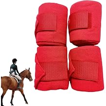 Horse Bandages for Legs 4 Pieces Horse Bandages Soft Leg Wraps | Elastic Protector 98 Inches Bandaging Supplies Soft Equestrian Accessories for Outdoor Riding Jumping Walking