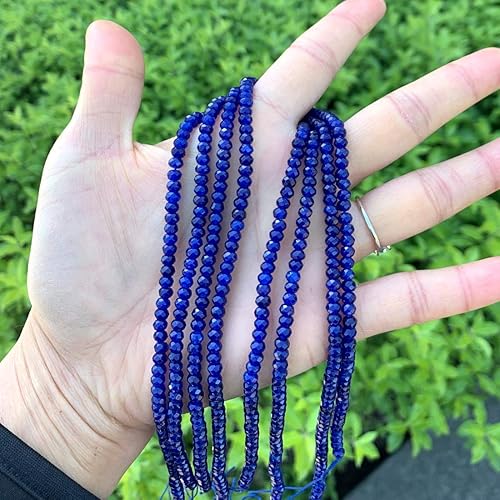 Miniatura 3 de Adabele GH1R-8 - 1 hebra de piedra preciosa curativa de cuarzo azul zafiro natural de 0.157 in, cuentas de piedra sueltas (113-120 unidades) para