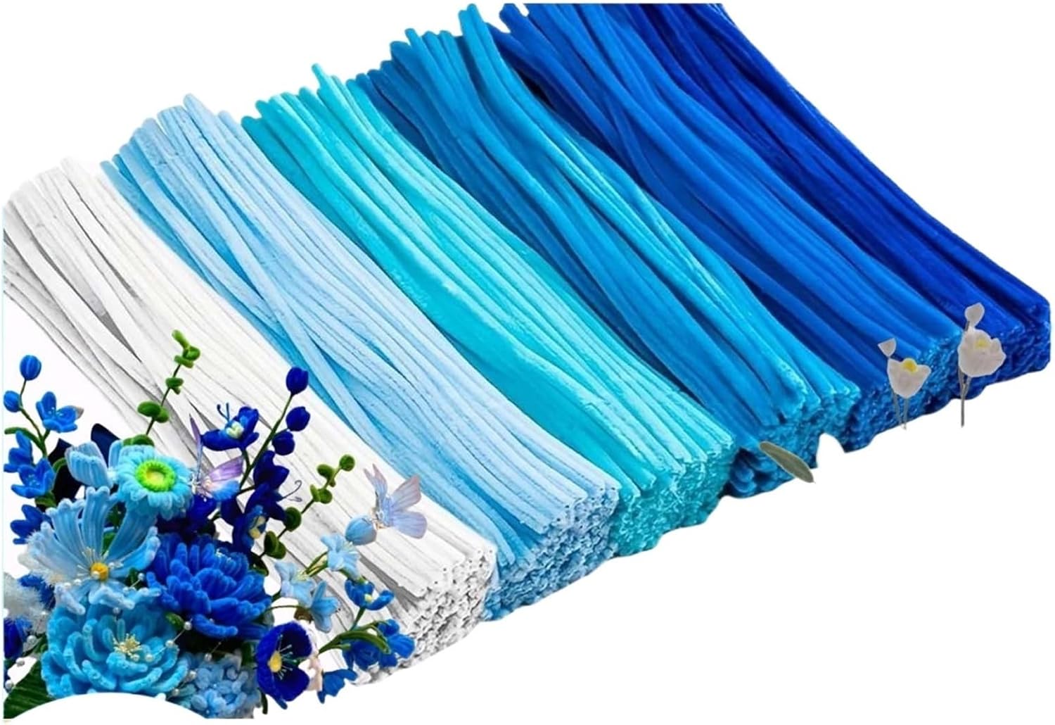 RYLDPW 600pcs Multi-Colored, Flower Making Kit, Arts and Craft Supplies, Pipe Cleaners, Cleaner for(6 Brown Color)